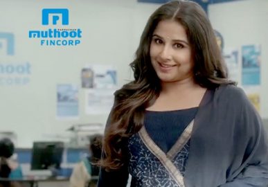 muthoot fincorp brand ambassador vidya banan